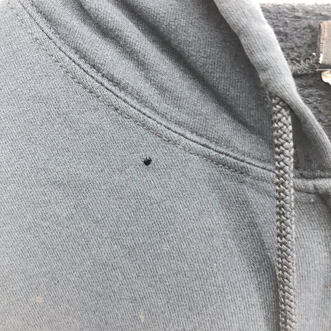 Harley-Davidson cow print full zip sweatshirt, men's M size cotton black type Vintage Second Hand