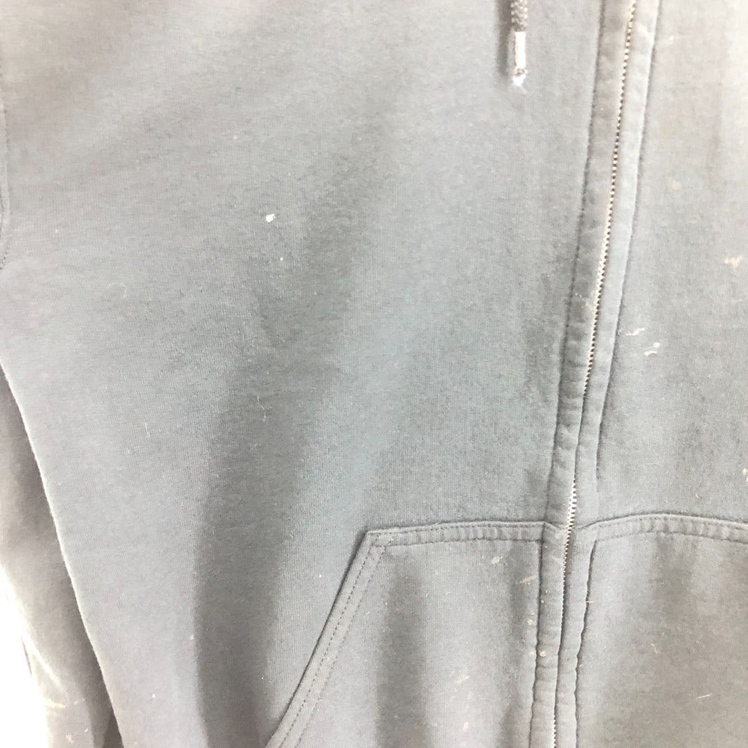 Harley-Davidson cow print full zip sweatshirt, men's M size cotton black type Vintage Second Hand