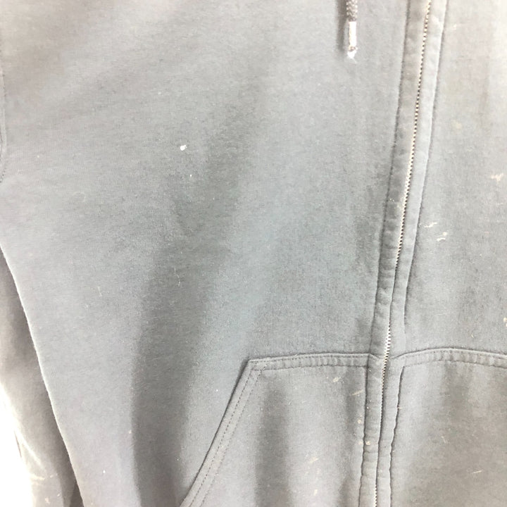 Harley-Davidson cow print full zip sweatshirt, men's M size cotton black type Vintage Second Hand