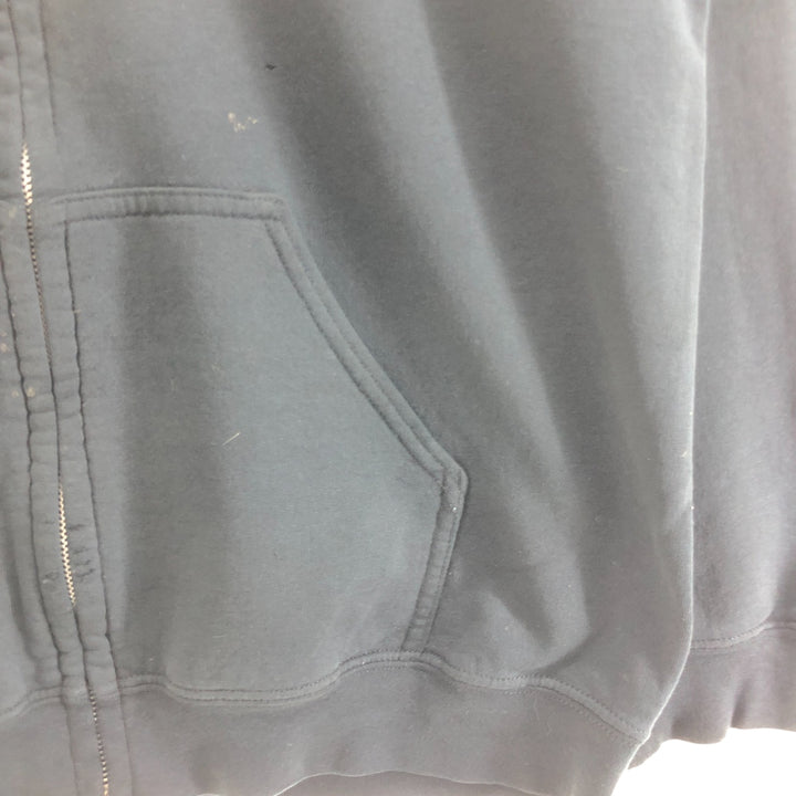 Harley-Davidson cow print full zip sweatshirt, men's M size cotton black type Vintage Second Hand