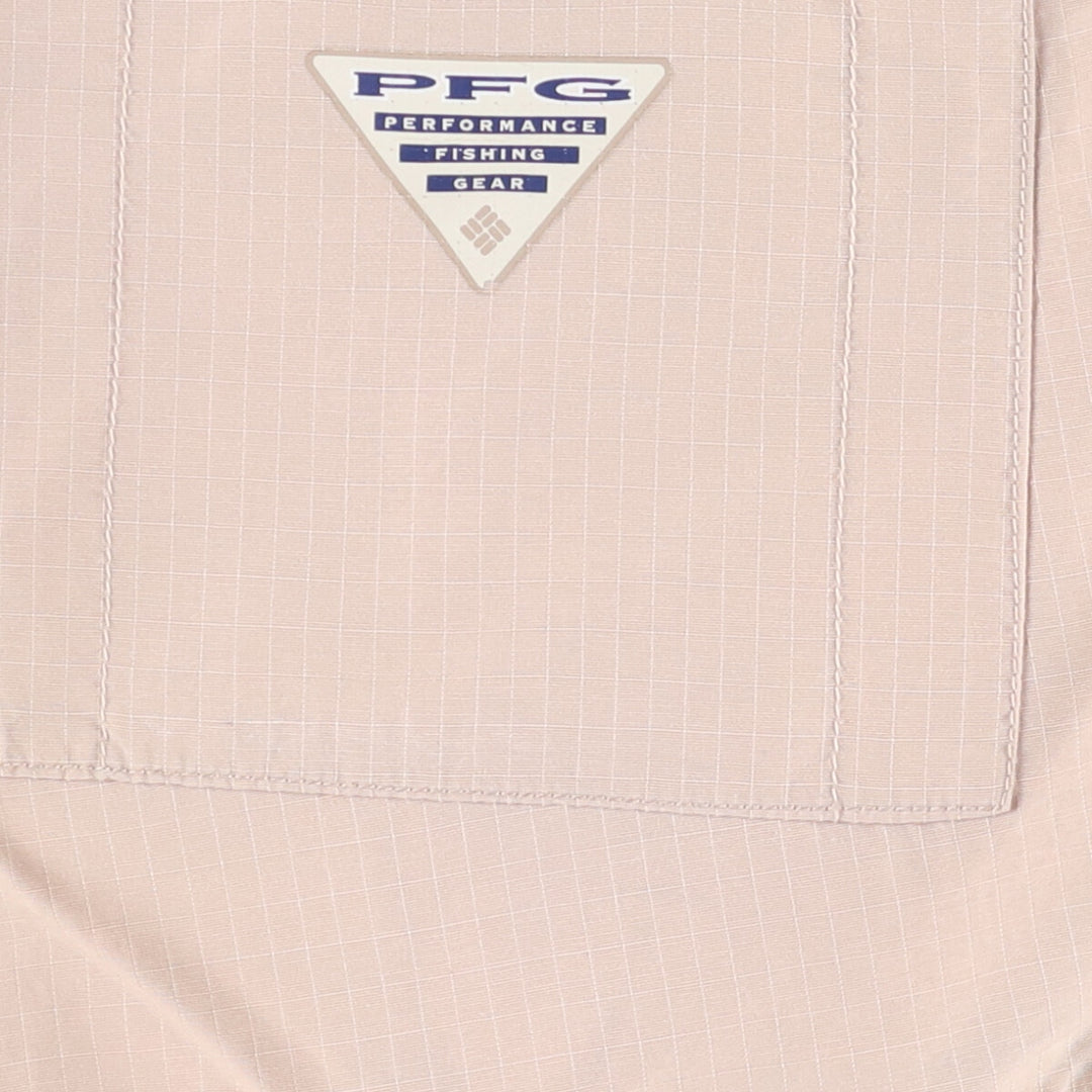 90s~00'S Columbia OMNI-SHADE PFG Ripstop Shorts Short Pants Men's W34 cotton Beige type Vintage Second Hand