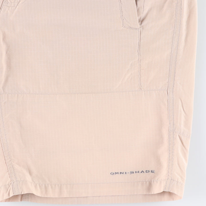90s~00'S Columbia OMNI-SHADE PFG Ripstop Shorts Short Pants Men's W34 cotton Beige type Vintage Second Hand