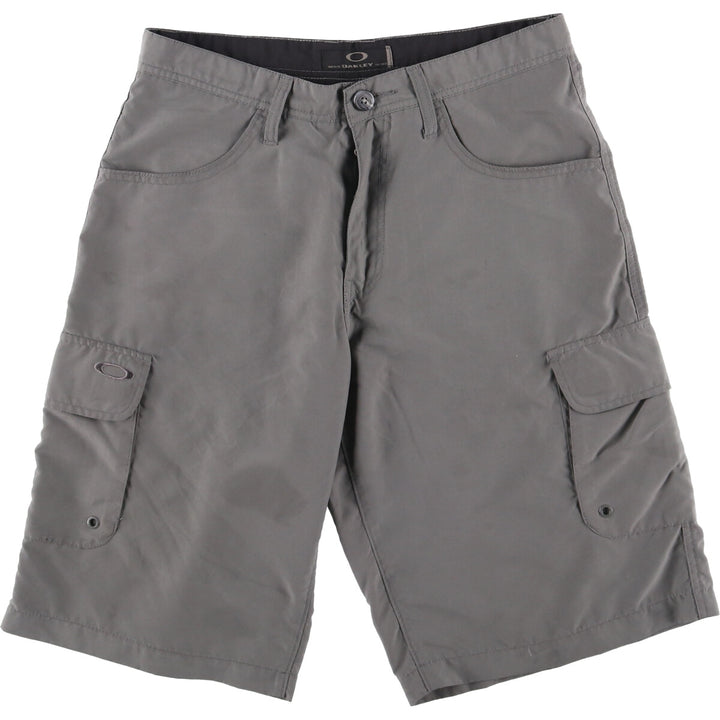 Oakley cargo shorts, half pants, men's, w33 equivalent polyester gray type Vintage Second Hand