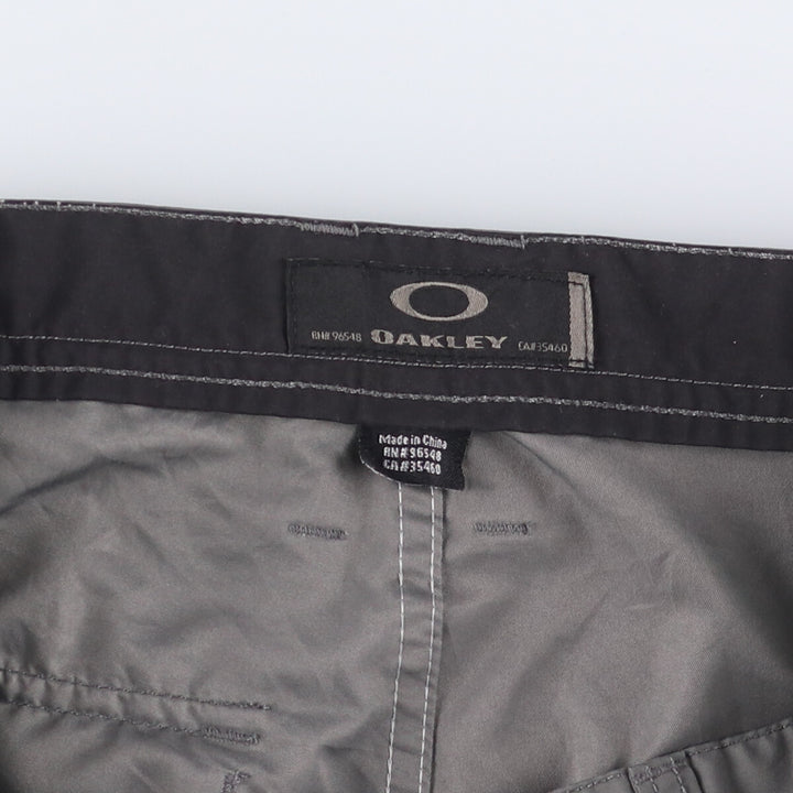Oakley cargo shorts, half pants, men's, w33 equivalent polyester gray type Vintage Second Hand