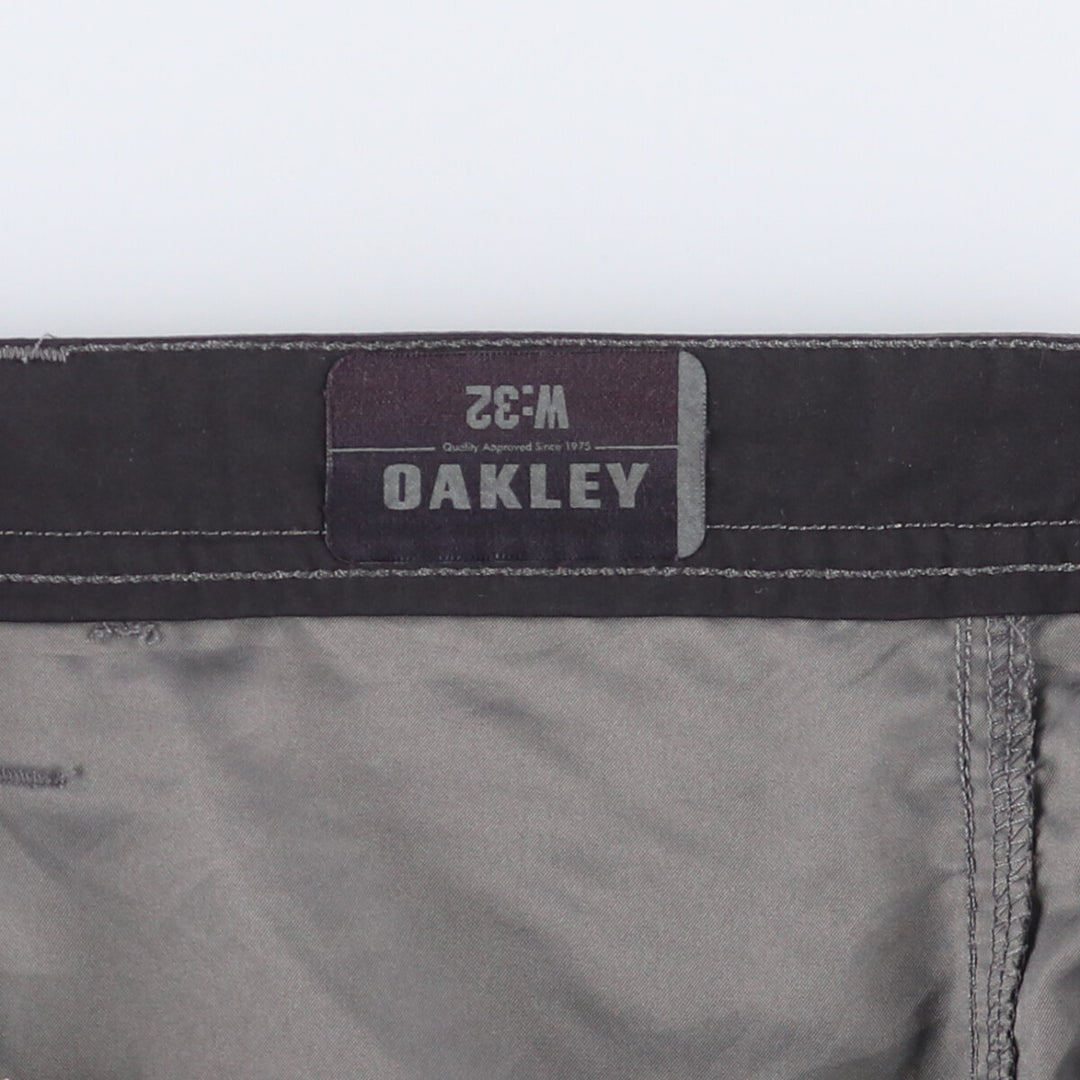 Oakley cargo shorts, half pants, men's, w33 equivalent polyester gray type Vintage Second Hand