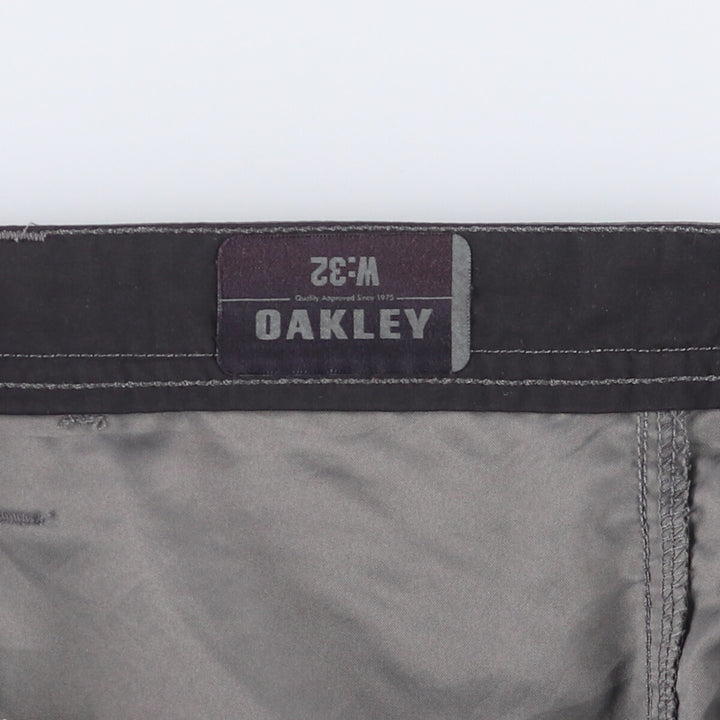 Oakley cargo shorts, half pants, men's, w33 equivalent polyester gray type Vintage Second Hand