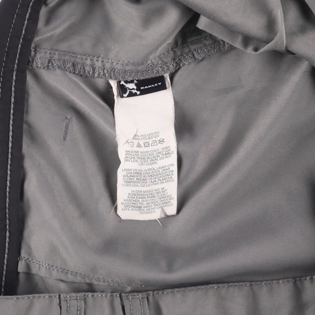 Oakley cargo shorts, half pants, men's, w33 equivalent polyester gray type Vintage Second Hand