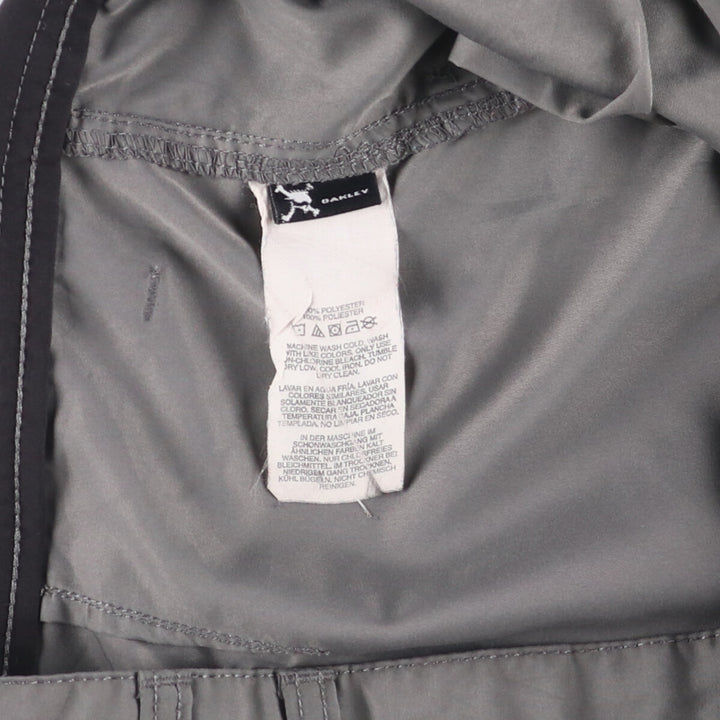 Oakley cargo shorts, half pants, men's, w33 equivalent polyester gray type Vintage Second Hand