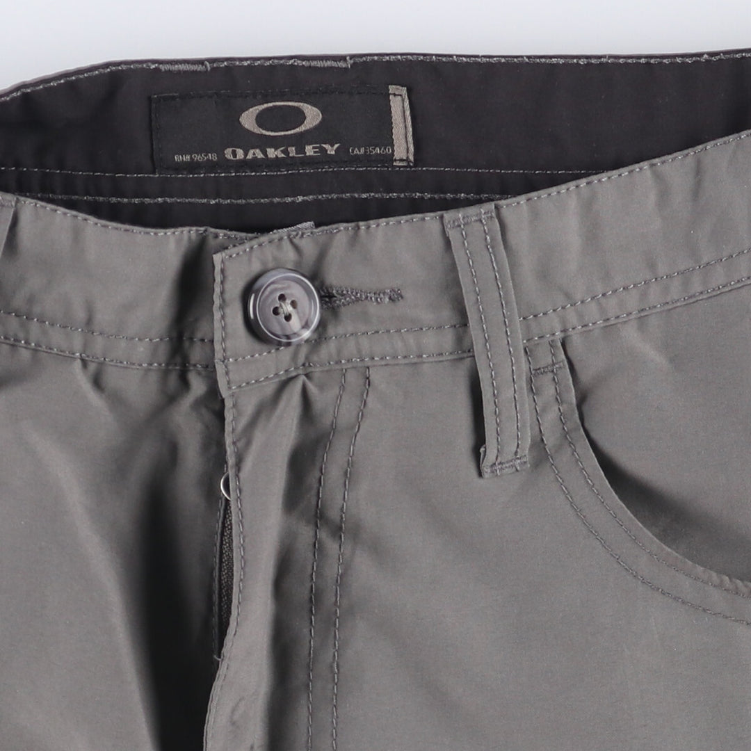 Oakley cargo shorts, half pants, men's, w33 equivalent polyester gray type Vintage Second Hand