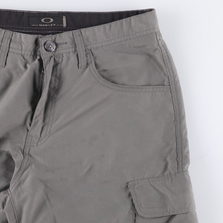 Oakley cargo shorts, half pants, men's, w33 equivalent polyester gray type Vintage Second Hand