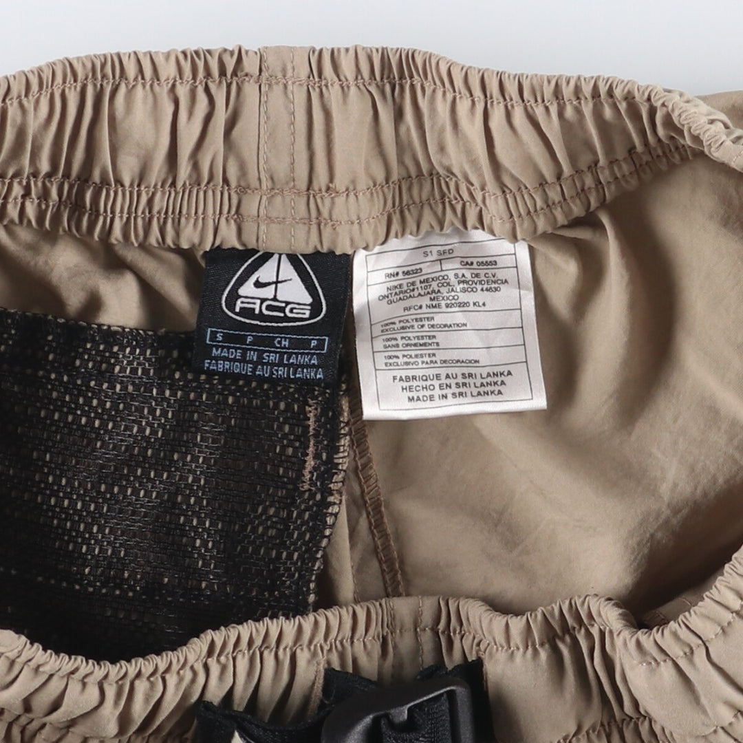 Nike ACG Shorts, Men's Size S polyester Beige type Vintage Second Hand