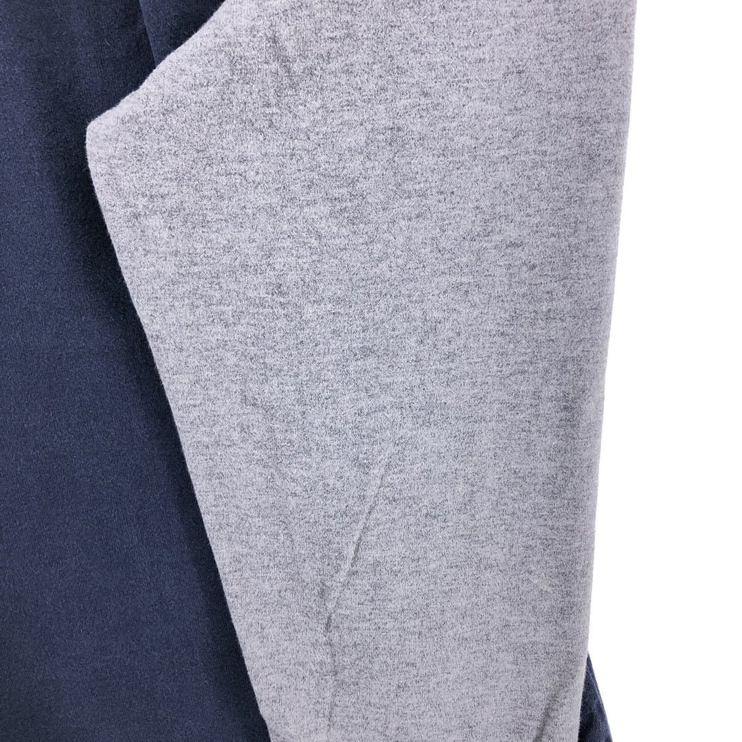 NAUTICA JEANS COMPANY Long T-shirt, Men's M size cotton navy blue type Vintage Second Hand