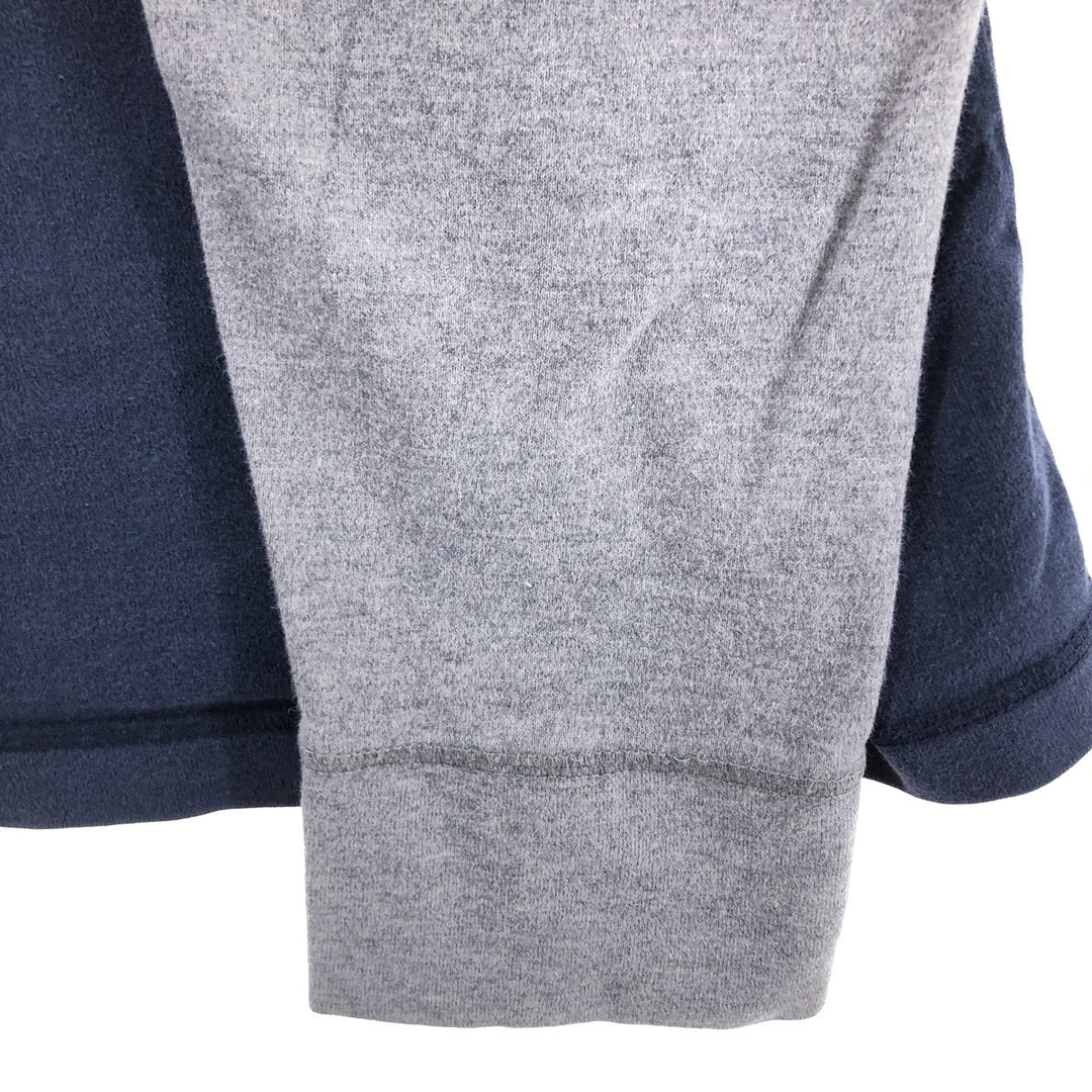 NAUTICA JEANS COMPANY Long T-shirt, Men's M size cotton navy blue type Vintage Second Hand