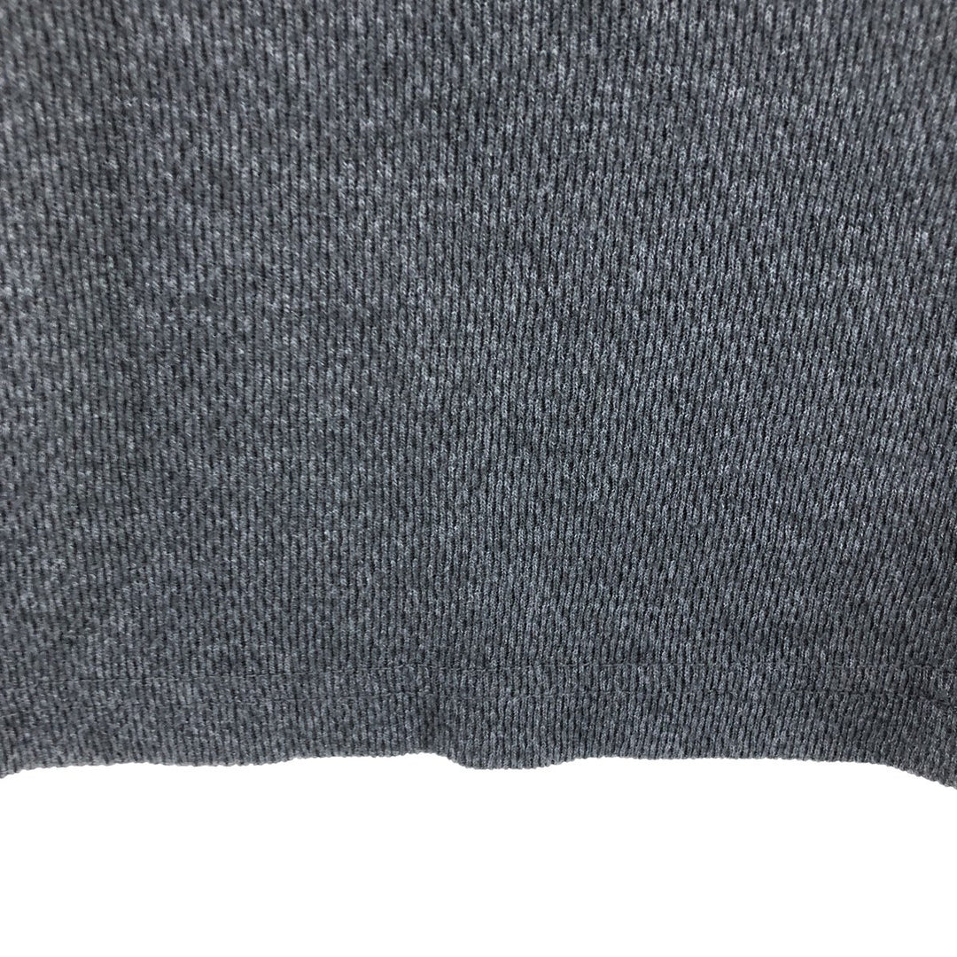 St. John's Bay Henley neck thermal long sleeve T-shirt, honeycomb, men's size L cotton gray type Vintage Second Hand