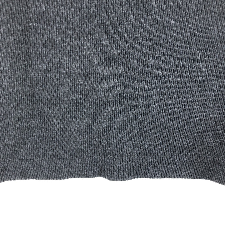 St. John's Bay Henley neck thermal long sleeve T-shirt, honeycomb, men's size L cotton gray type Vintage Second Hand