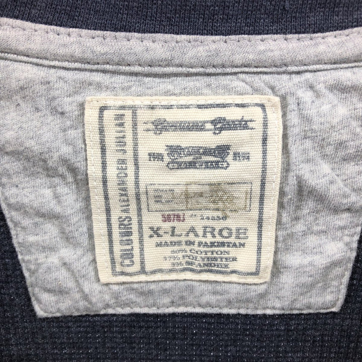 ALEXANDER JULIAN Henley neck thermal long sleeve T-shirt waffle women's XL equivalent cotton gray type Vintage Second Hand