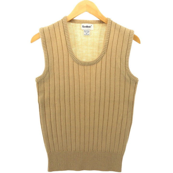 KENTFIELD Ribbed Acrylic Knit Vest, Women's Size S acrylic Beige type Vintage Second Hand