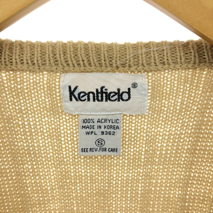 KENTFIELD Ribbed Acrylic Knit Vest, Women's Size S acrylic Beige type Vintage Second Hand