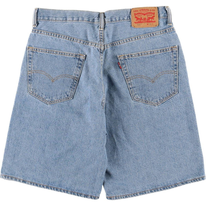 Levi's 550 denim shorts, half pants, men's size w34 cotton blue type Vintage Second Hand
