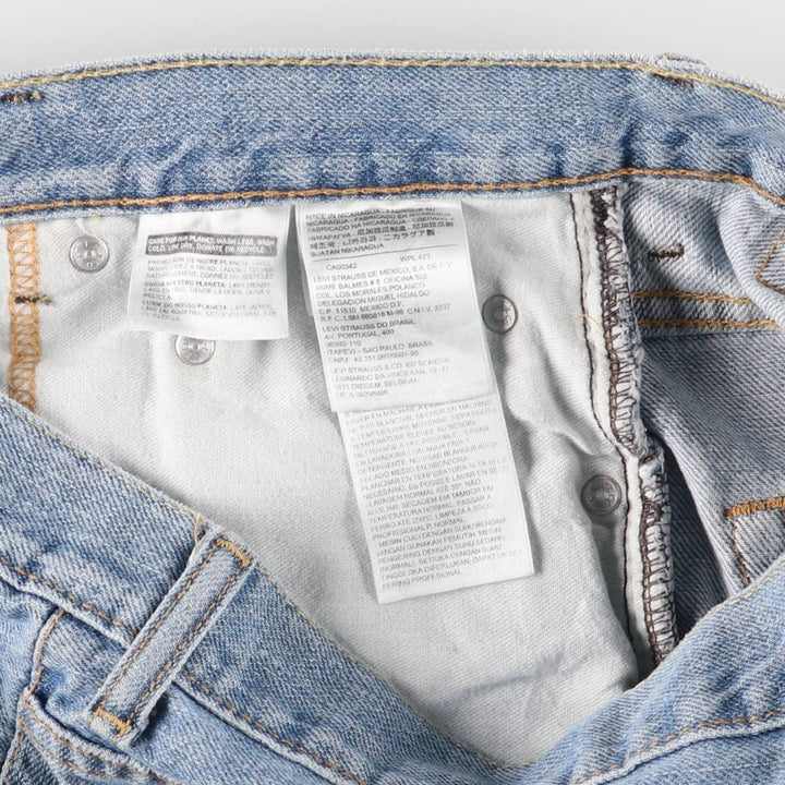 Levi's 550 denim shorts, half pants, men's size w34 cotton blue type Vintage Second Hand