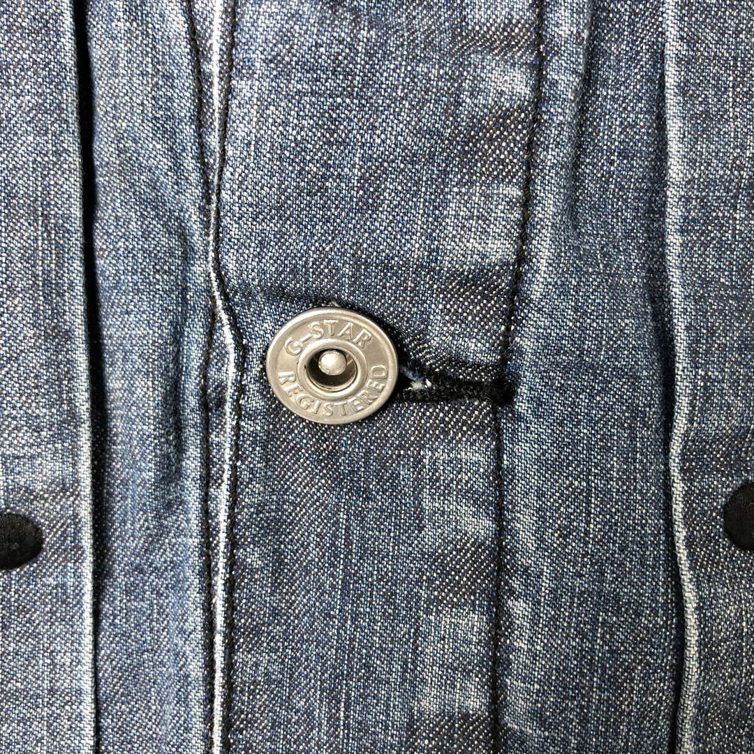 G-STAR JEANS Denim jacket for women, size L unclear navy blue type Vintage Second Hand