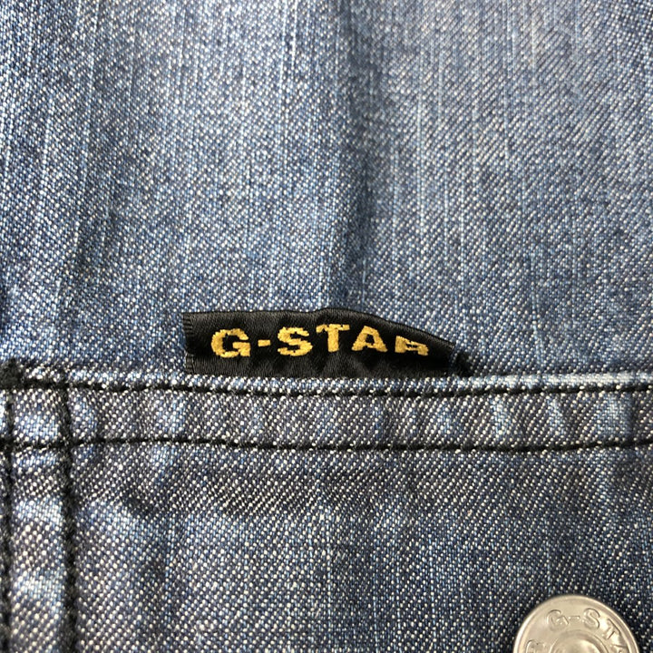G-STAR JEANS Denim jacket for women, size L unclear navy blue type Vintage Second Hand