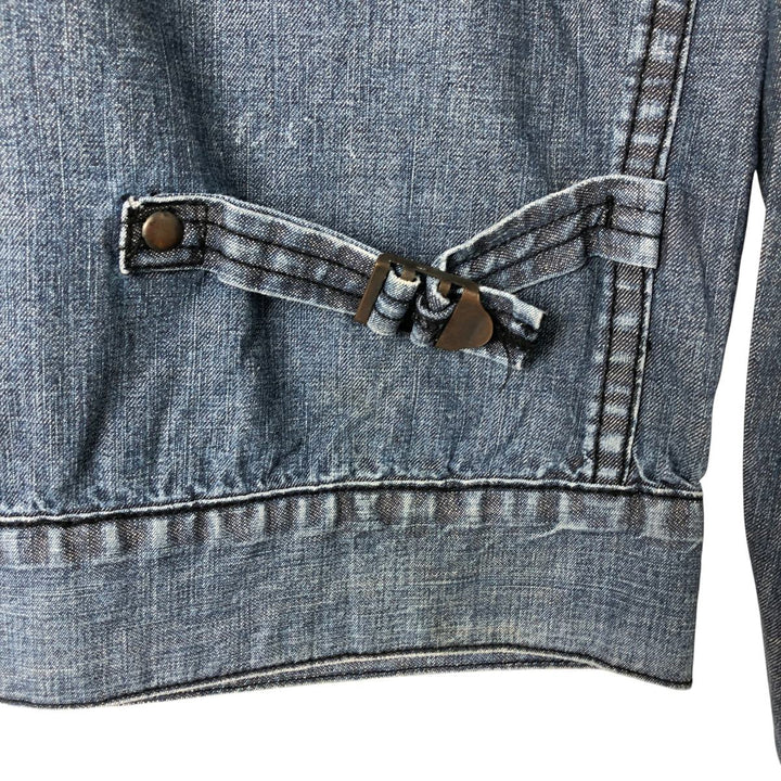 G-STAR JEANS Denim jacket for women, size L unclear navy blue type Vintage Second Hand