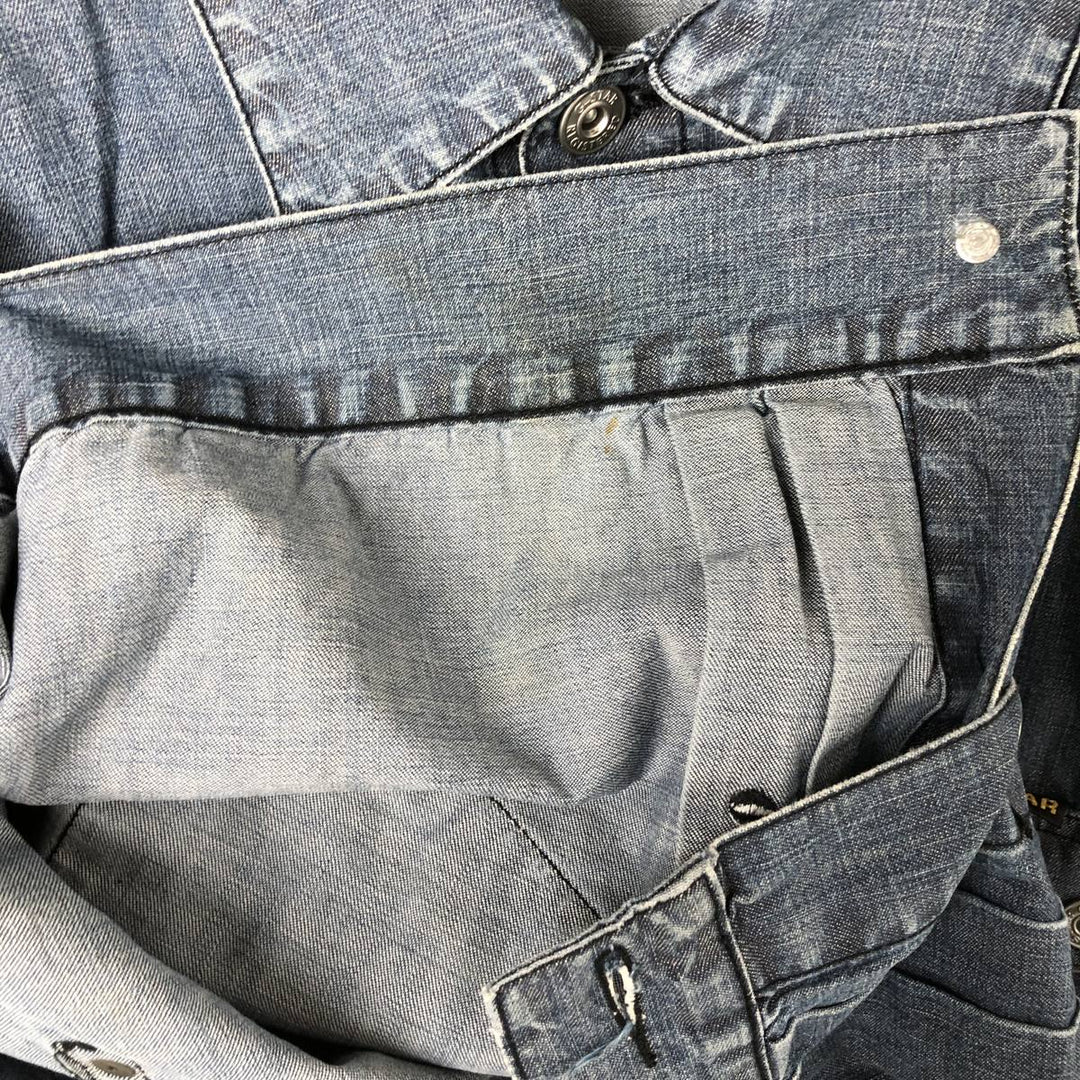 G-STAR JEANS Denim jacket for women, size L unclear navy blue type Vintage Second Hand