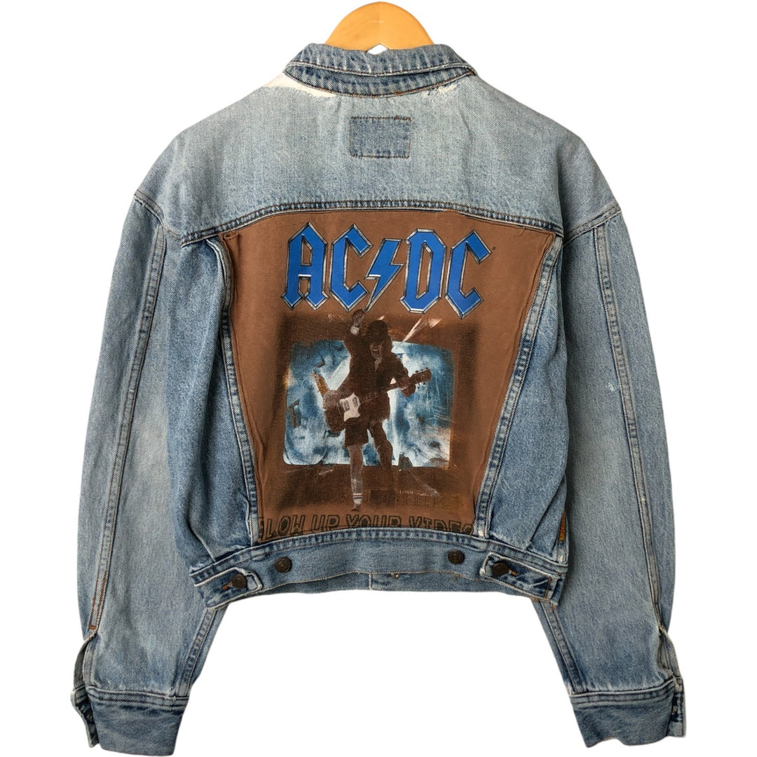 80's JORDACHE AC cotton Blue type light blue Vintage Second Hand