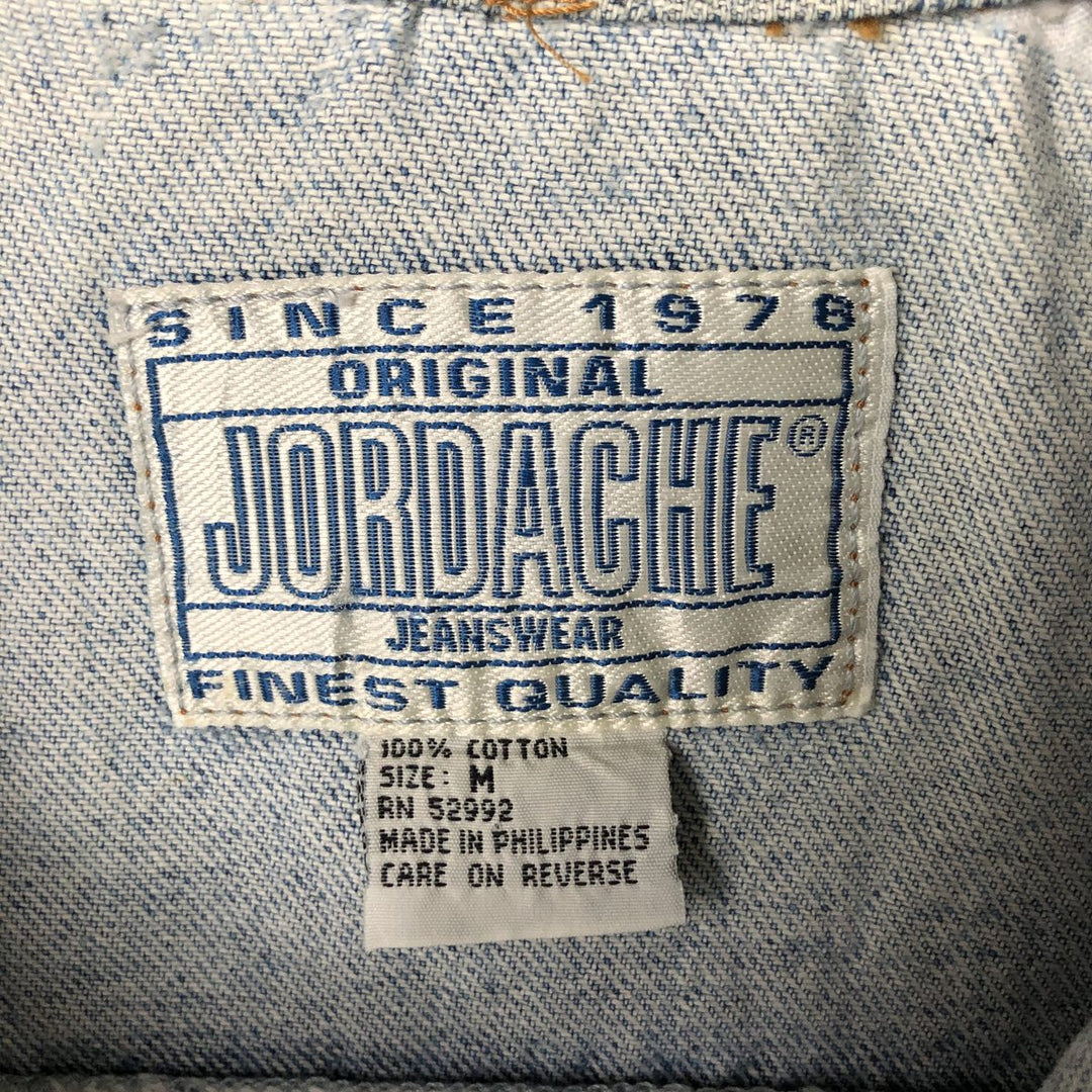 80's JORDACHE AC cotton Blue type light blue Vintage Second Hand