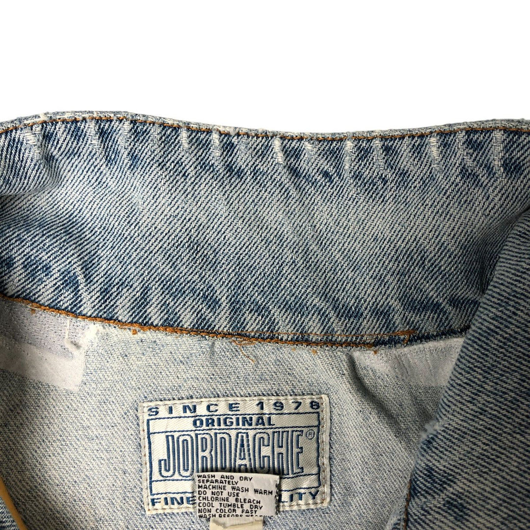 80's JORDACHE AC cotton Blue type light blue Vintage Second Hand
