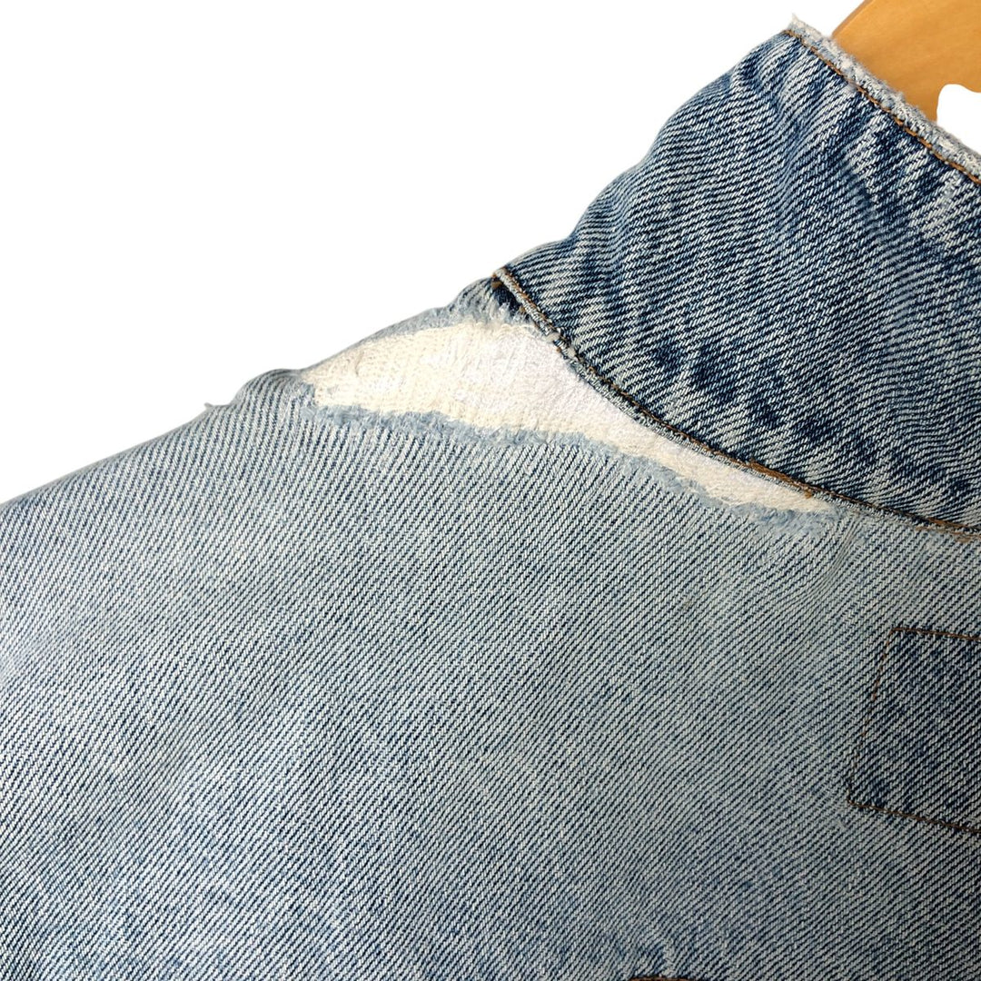 80's JORDACHE AC cotton Blue type light blue Vintage Second Hand