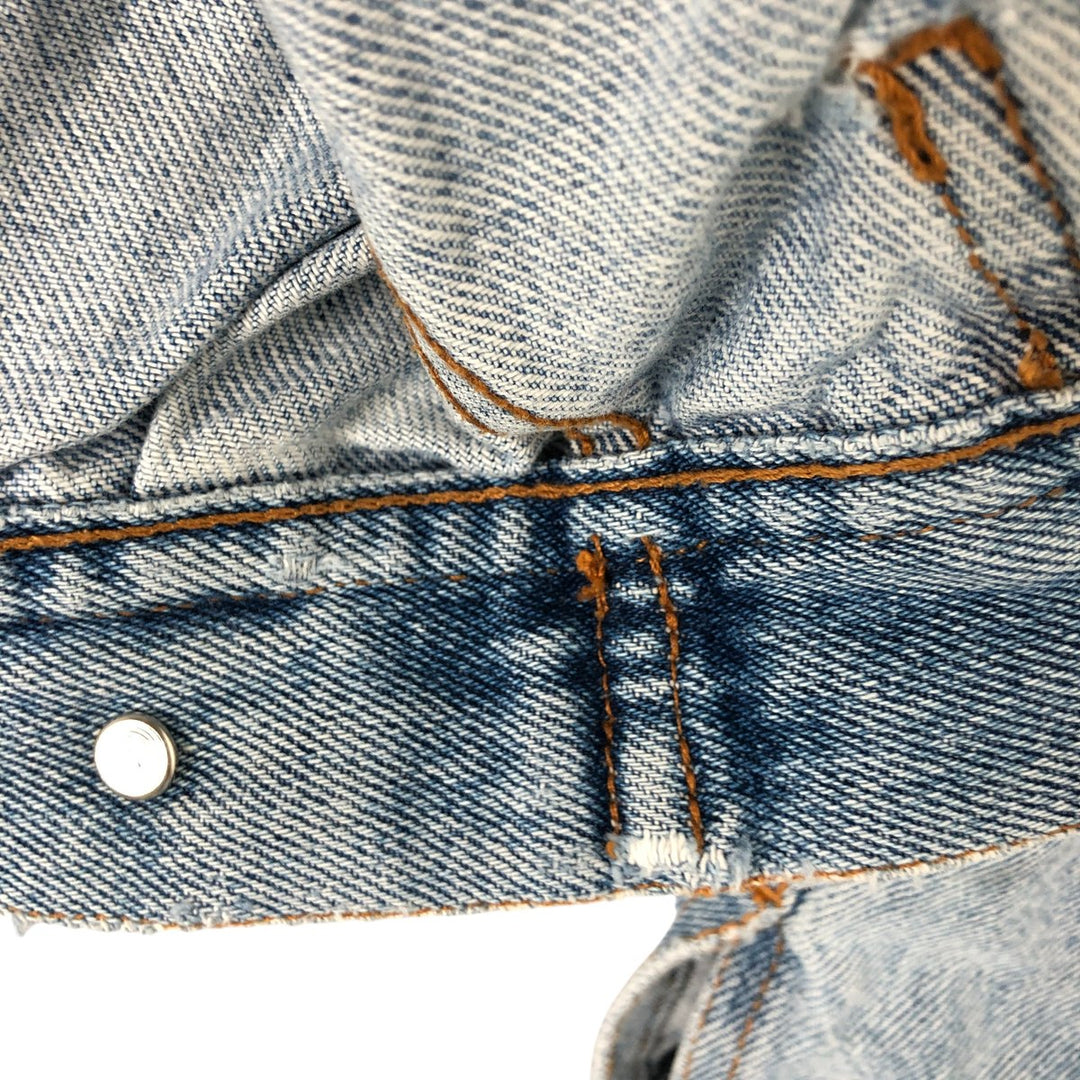 80's JORDACHE AC cotton Blue type light blue Vintage Second Hand