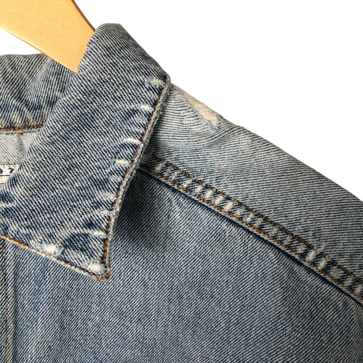 80's JORDACHE AC cotton Blue type light blue Vintage Second Hand