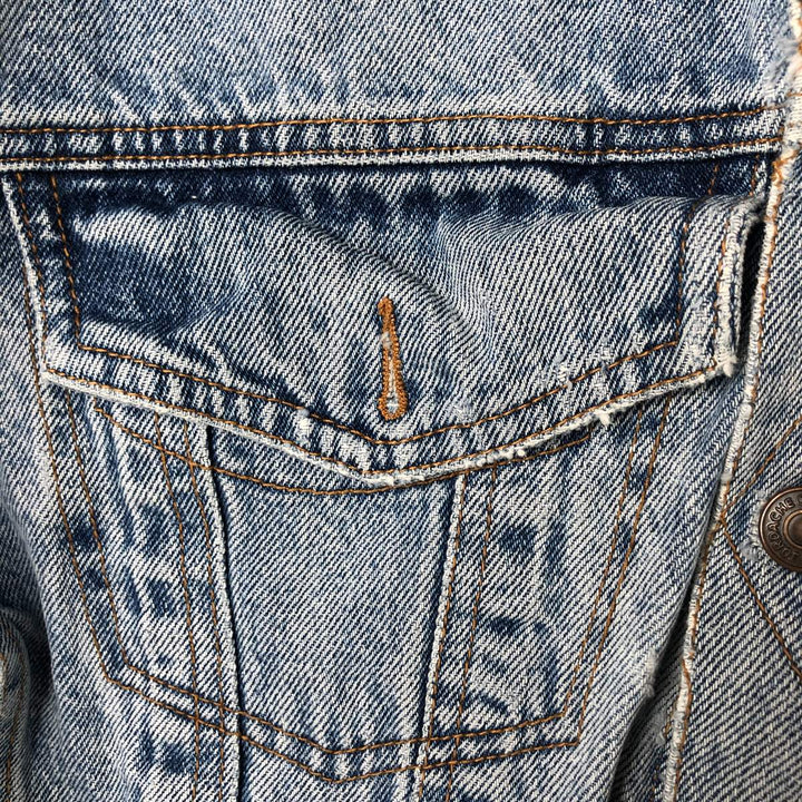 80's JORDACHE AC cotton Blue type light blue Vintage Second Hand