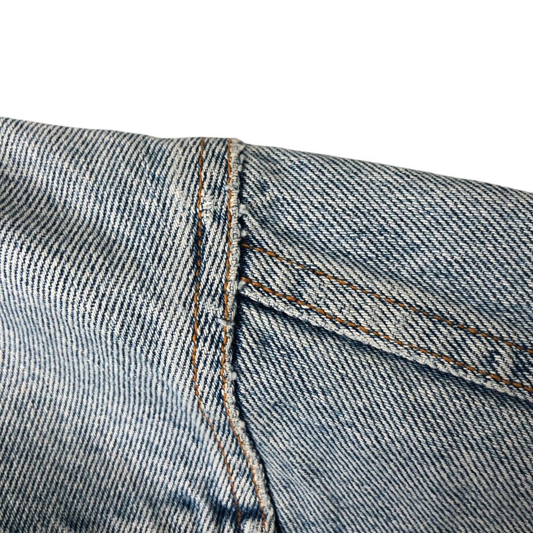 80's JORDACHE AC cotton Blue type light blue Vintage Second Hand