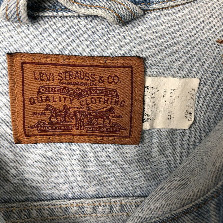 90'S Levi's 77597-0220 denim jacket, denim jacket, made in USA, women's size M, vintage cotton Blue type light blue Vintage Second Hand