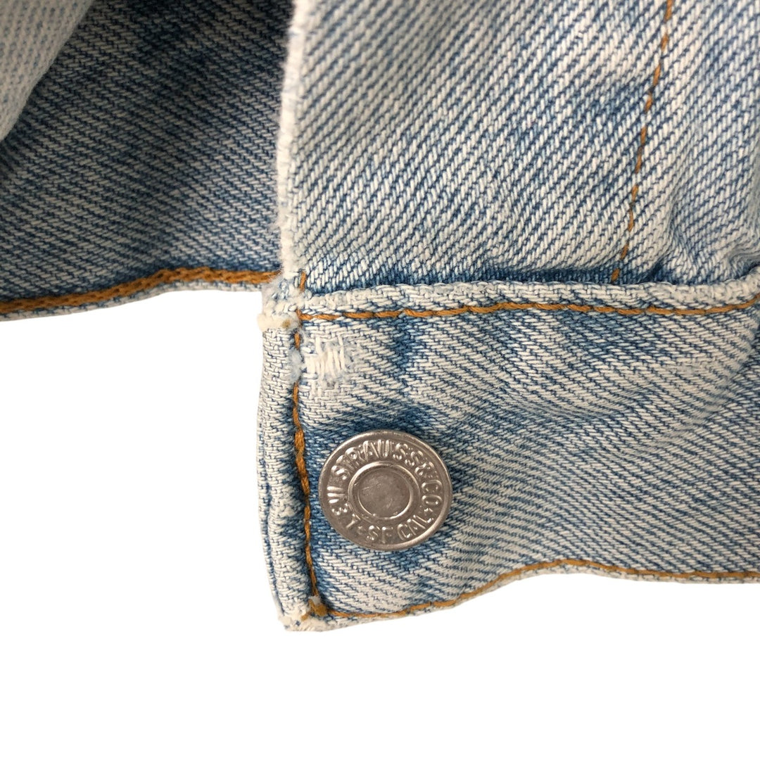 90'S Levi's 77597-0220 denim jacket, denim jacket, made in USA, women's size M, vintage cotton Blue type light blue Vintage Second Hand