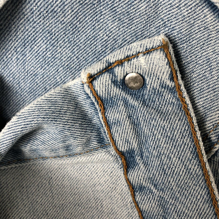 90'S Levi's 77597-0220 denim jacket, denim jacket, made in USA, women's size M, vintage cotton Blue type light blue Vintage Second Hand