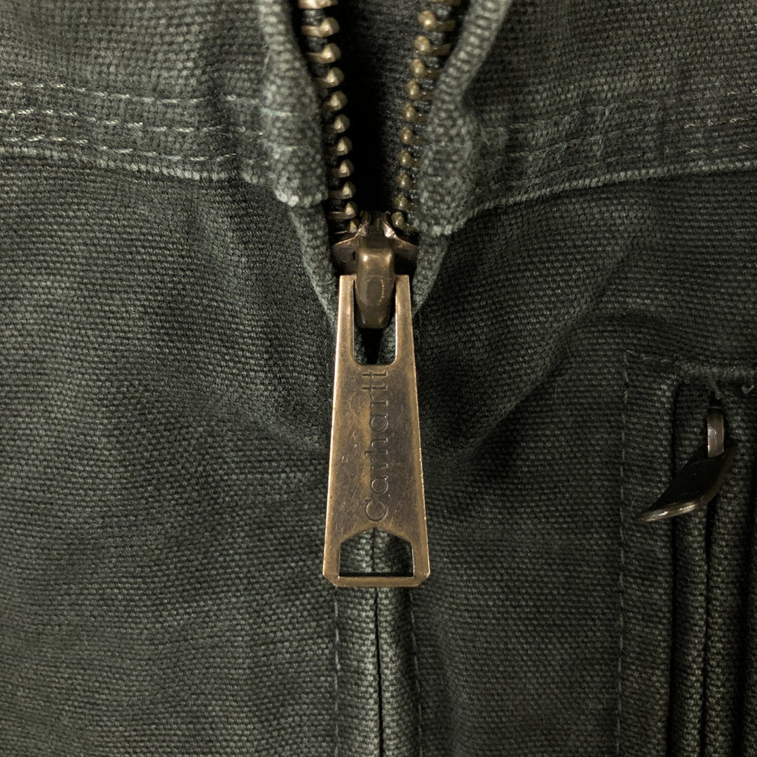 00'S Carhartt FOR WOMEN Traditional Jacket Duck Work Jacket Women's Size L cotton Green type dark green Vintage Second Hand