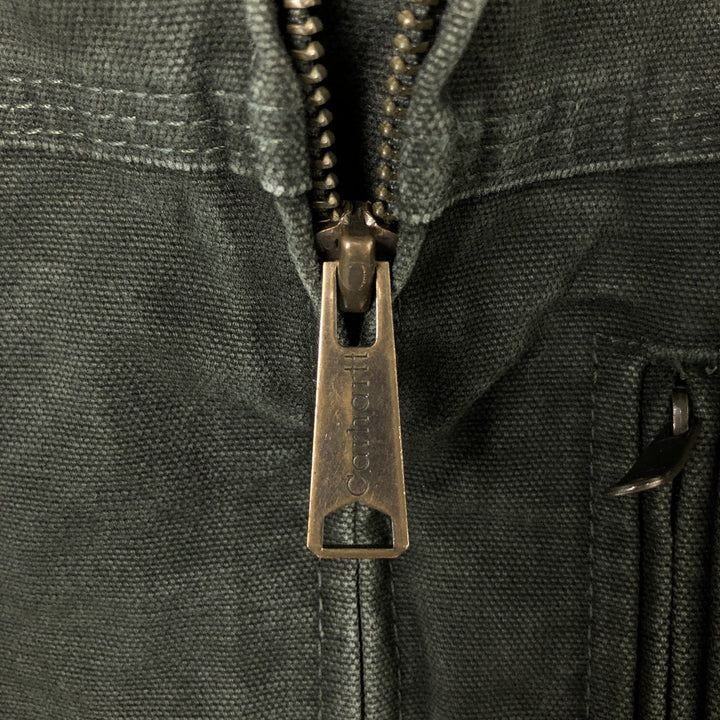 00'S Carhartt FOR WOMEN Traditional Jacket Duck Work Jacket Women's Size L cotton Green type dark green Vintage Second Hand