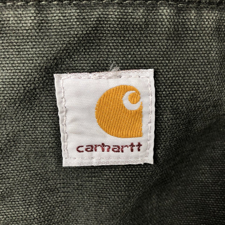00'S Carhartt FOR WOMEN Traditional Jacket Duck Work Jacket Women's Size L cotton Green type dark green Vintage Second Hand