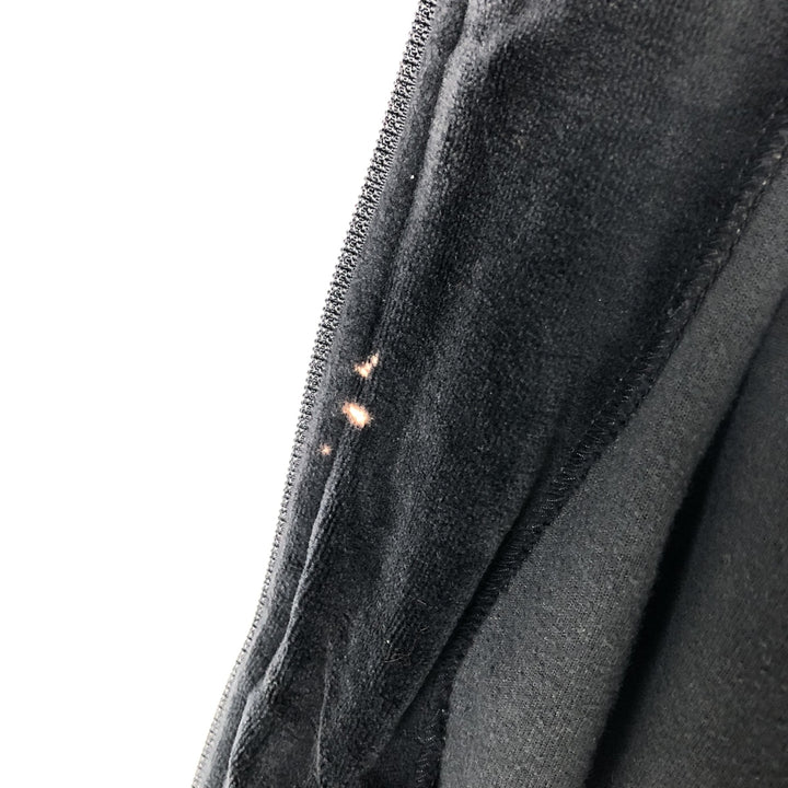 St. John's Bay Pile Jersey Track Jacket for Women (Size M) cotton black type Vintage Second Hand