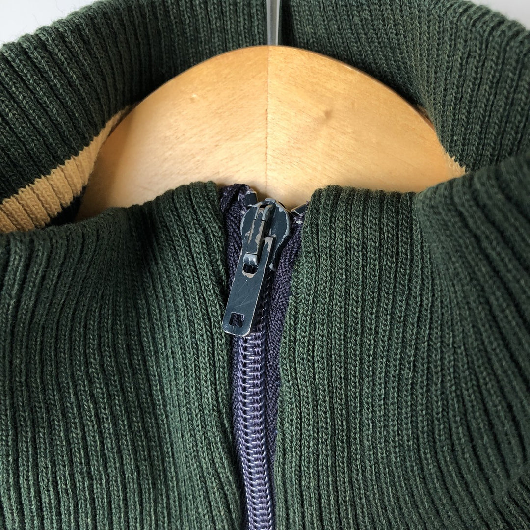 80'S Campus LeTIGRE pile jersey track jacket, made in the USA, women's XL size, vintage unclear navy blue type Vintage Second Hand