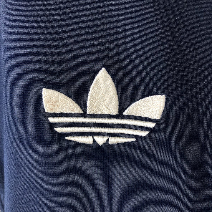 00'S adidas jersey track jacket, men's size L polyester navy blue type Vintage Second Hand