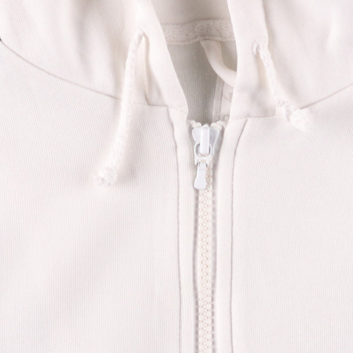 Adidas adidas jersey hoodie track jacket women's size L polyester white type Vintage Second Hand