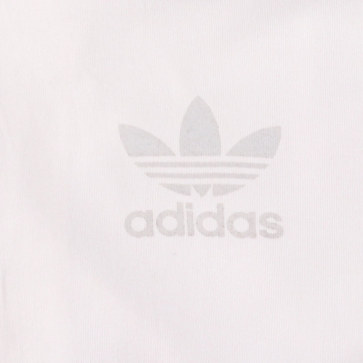 Adidas adidas jersey hoodie track jacket women's size L polyester white type Vintage Second Hand