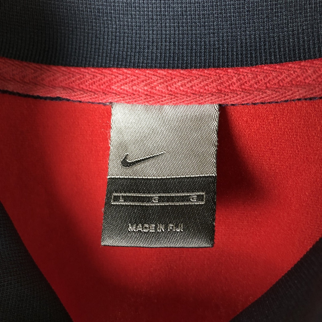 00'S Nike Jersey Track Jacket Men's L size polyester red type Vintage Second Hand