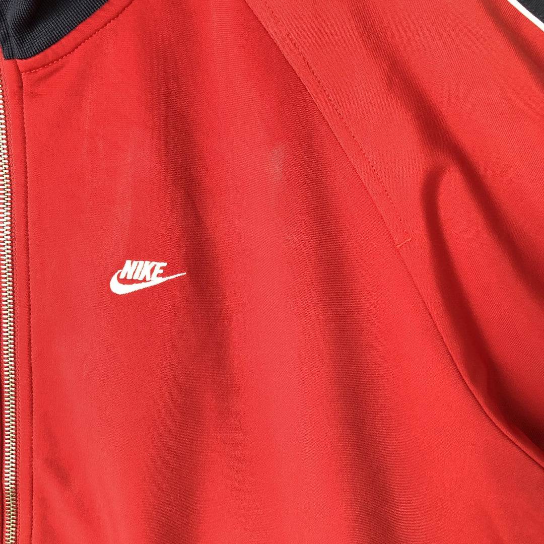 00'S Nike Jersey Track Jacket Men's L size polyester red type Vintage Second Hand