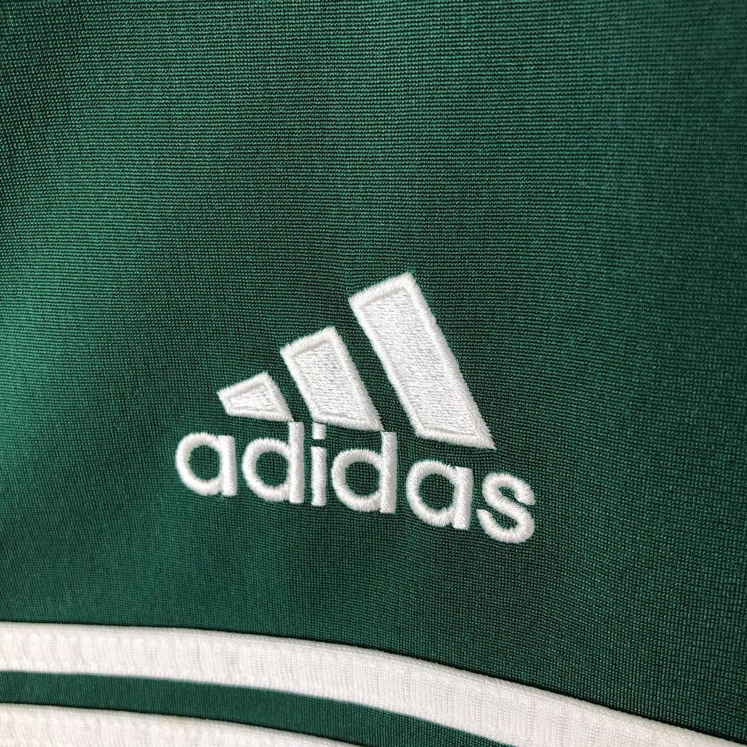 00'S adidas jersey hoodie track jacket men's size M polyester Green type dark green Vintage Second Hand